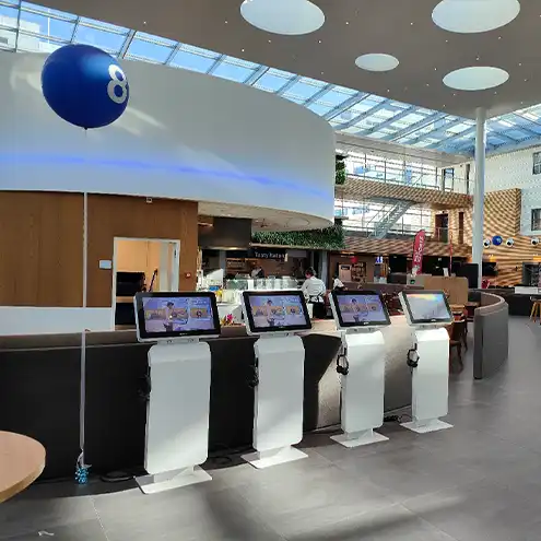 ASML rents 4 kiosks with headphones during major event