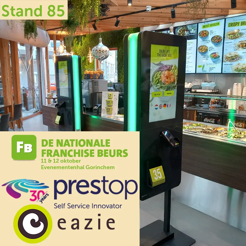 Eazie en Prestop aanwezig op Nationale Franchise Beurs 11 en 12 oktober