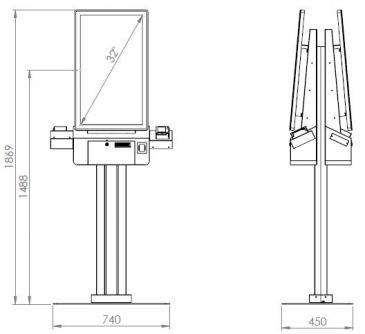 Kiosk Evolution 32" P DUO LED PAY 